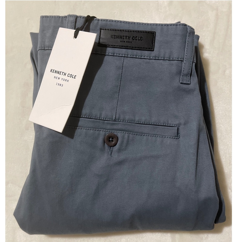 Kenneth Cole Slim Fit Chinos Pants Today is Your Day Men's‎ Morning Lake Pants